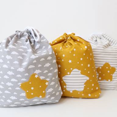Set of 3 Baby bags - custom