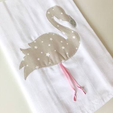 Muslin Burp Clothe - Flamingo
